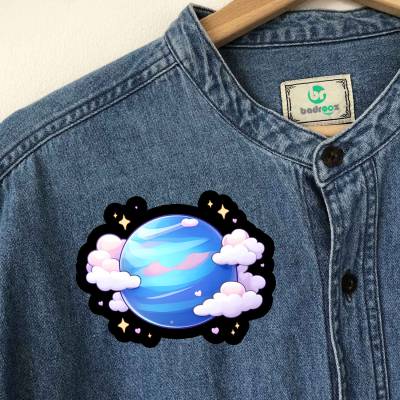 پچ حرارتی (برچسب لباس) سیاره نپتون کارتونی