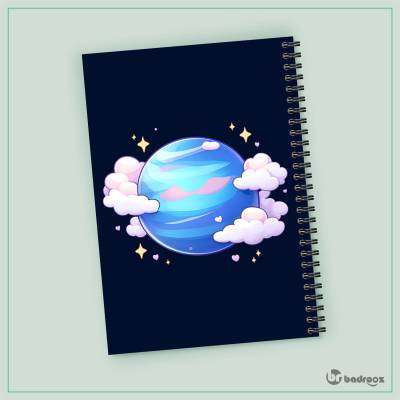 دفتر یادداشت سیاره نپتون کارتونی