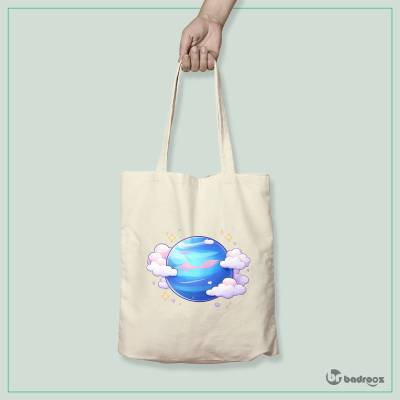 کیف خرید کتان (توت بگ) سیاره نپتون کارتونی