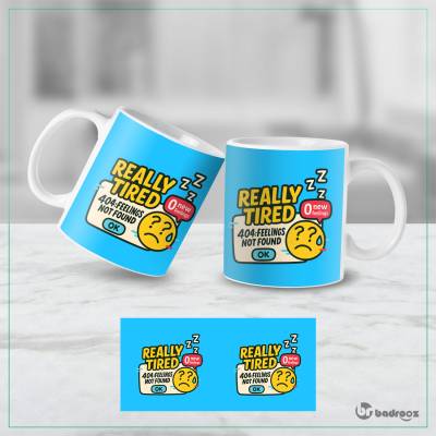 ماگ  تایپوگرافی واقعا خسته ام