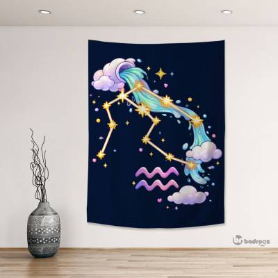 بک دراپ صورت فلکی بهمن کارتونی