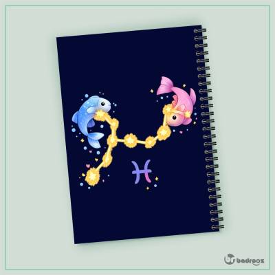 دفتر یادداشت  صورت فلکی اسفند کارتونی