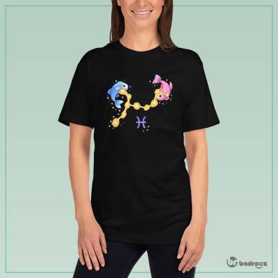 تی شرت زنانه  صورت فلکی اسفند کارتونی