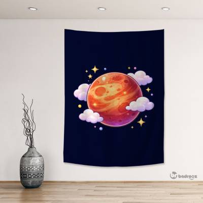 بک دراپ سیاره مریخ کارتونی