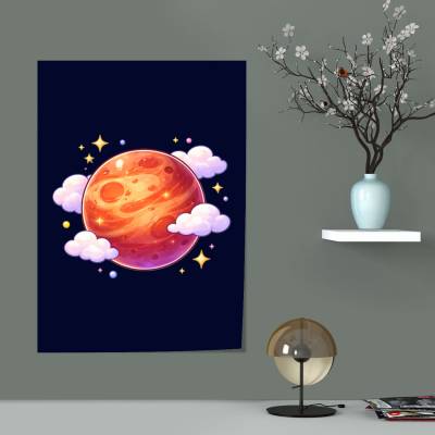 پوستر  سیاره مریخ کارتونی