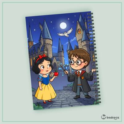 دفتر یادداشت هری پاتر و سفیدبرفی
