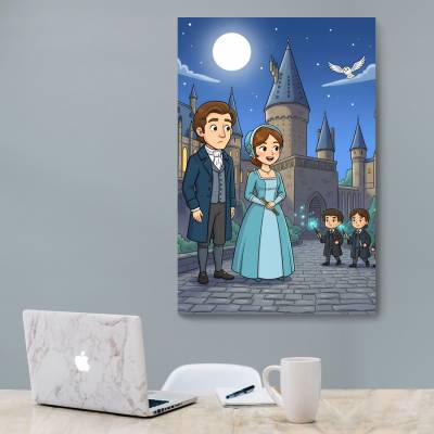 شاسی  الیزابت و آقای دارسی در هاگوارتز