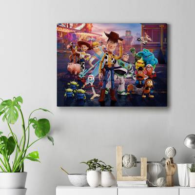 تابلو کنواس (بوم) داستان اسباب بازی (Toy Story)-33