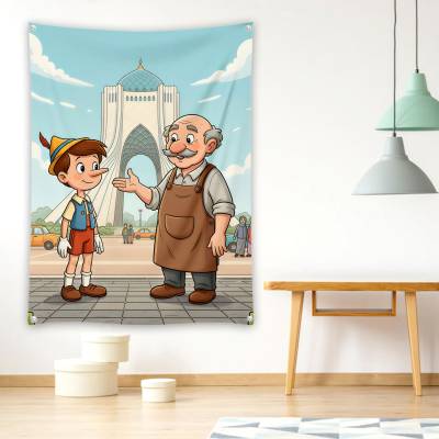 دراپ بنر پدر ژپتو و پینوکیو در تهران