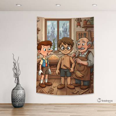 بک دراپ هری پاتر چوبی