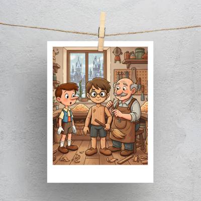 پولاروید(فتوکارت) هری پاتر چوبی