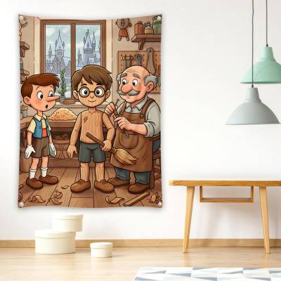 دراپ بنر هری پاتر چوبی