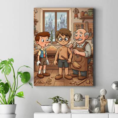 تابلو کنواس (بوم) هری پاتر چوبی