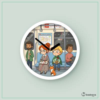 ساعت دیواری  شازده کوچولو و جودی ابوت در مترو