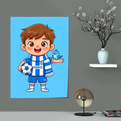 پوستر  پسر کارتونی استقلالی