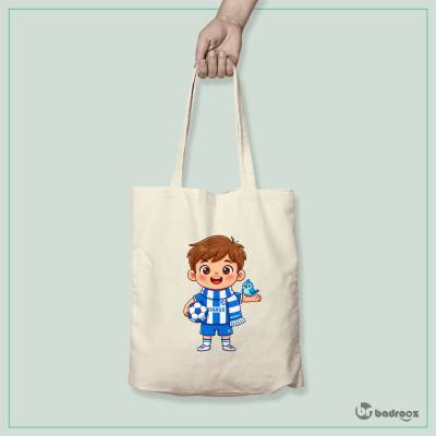 کیف خرید کتان (توت بگ) پسر کارتونی استقلالی