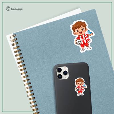 استیکر و برچسب پسر کارتونی پرسپولیسی