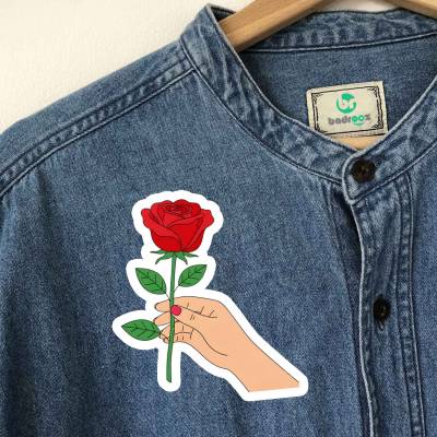 پچ حرارتی (برچسب لباس) دست و گل رز