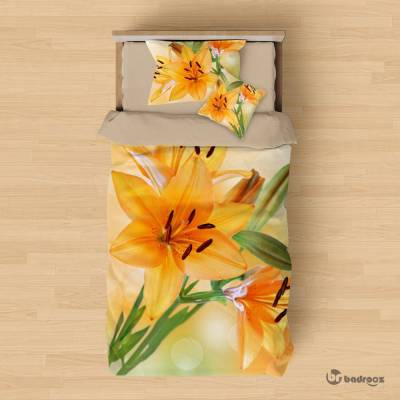 روتختی یک نفره گل زرد رنگ