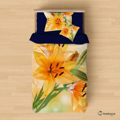 روتختی یک نفره گل زرد رنگ