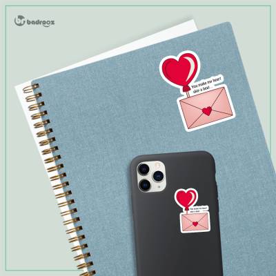 استیکر و برچسب نامه عاشقانه و قلب