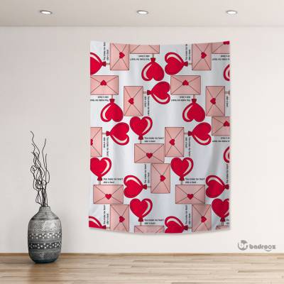 بک دراپ نامه عاشقانه و قلب