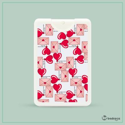 عطرجیبی نامه عاشقانه و قلب