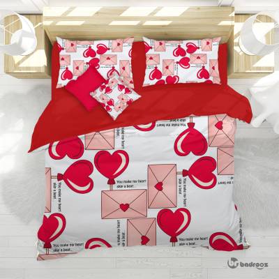 روتختی دو نفره نامه عاشقانه و قلب