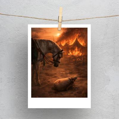 پولاروید(فتوکارت) خیمه سوزی عصر عاشورا