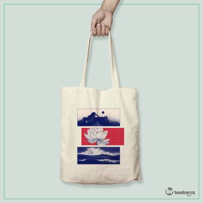 کیف خرید کتان (توت بگ) ژاپنی