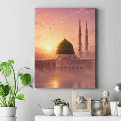 تابلو کنواس (بوم) سحر مسجدالنبی 