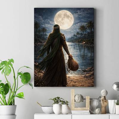 تابلو کنواس (بوم) تمثال حضرت عباس(ع)