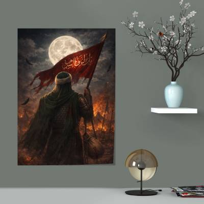 پوستر  تمثال حضرت عباس (ع) در عاشورا