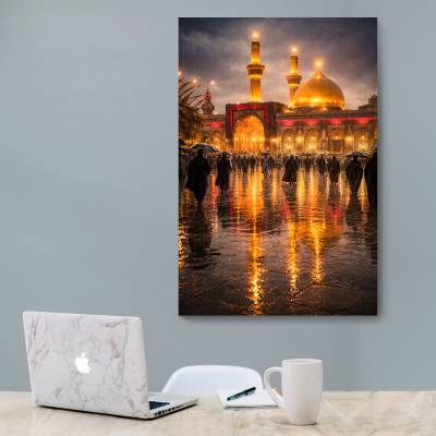 شاسی  باران و نور در کربلا