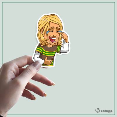 استیکر و برچسب کرت کوبین (Kurt Cobain)-1