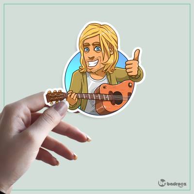 استیکر و برچسب کرت کوبین (Kurt Cobain)-3