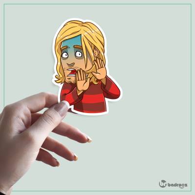 استیکر و برچسب کرت کوبین (Kurt Cobain)-4