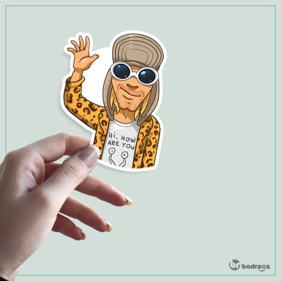 استیکر و برچسب کرت کوبین (Kurt Cobain)-5