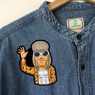 پچ حرارتی (برچسب لباس) کرت کوبین (Kurt Cobain)-5