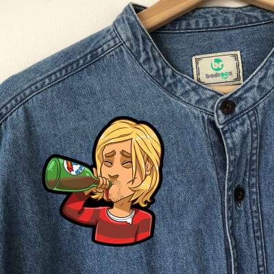 پچ حرارتی (برچسب لباس) کرت کوبین (Kurt Cobain)-10