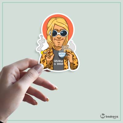 استیکر و برچسب کرت کوبین (Kurt Cobain)-17