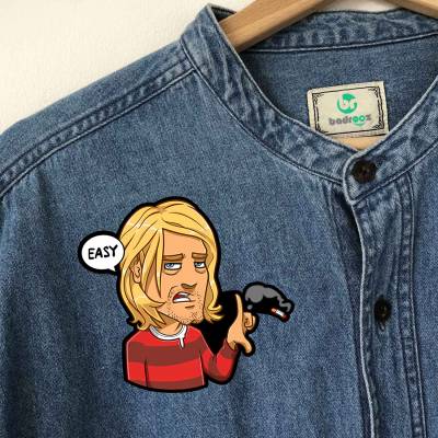 پچ حرارتی (برچسب لباس) کرت کوبین (Kurt Cobain)-23