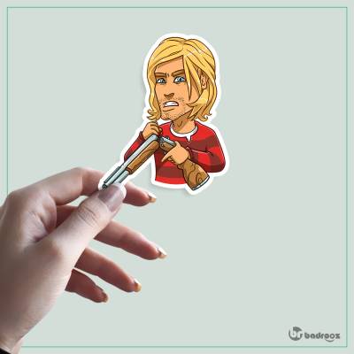 استیکر و برچسب کرت کوبین (Kurt Cobain)-24