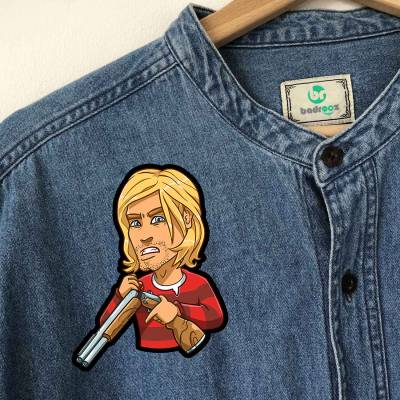 پچ حرارتی (برچسب لباس) کرت کوبین (Kurt Cobain)-24