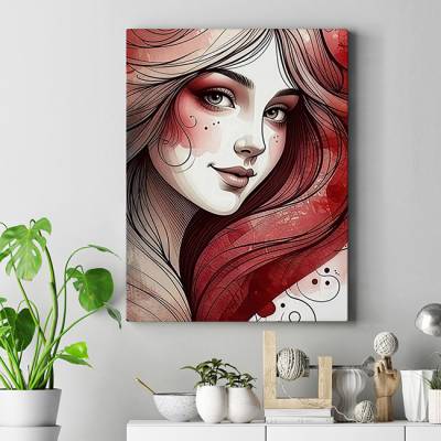 تابلو کنواس (بوم) لبخند عشق