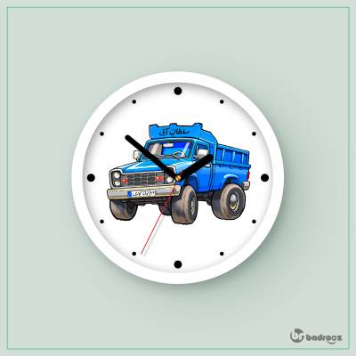 ساعت دیواری  نیسان آبی کارتونی