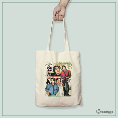 کیف خرید کتان (توت بگ) suga poster