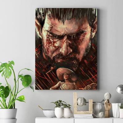 تابلو کنواس (بوم) طرح بازی رزیدنت اویل (Resident Evil) کد : 007 