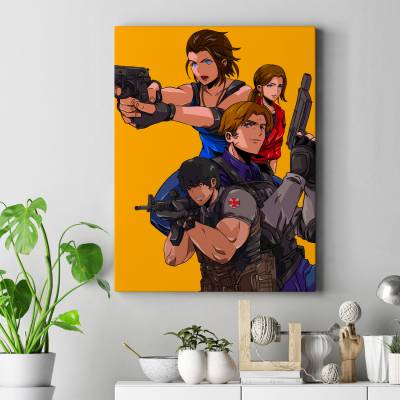 تابلو کنواس (بوم) طرح بازی رزیدنت اویل (Resident Evil) کد : 016 