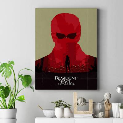 تابلو کنواس (بوم)  طرح بازی رزیدنت اویل (Resident Evil) کد : 022